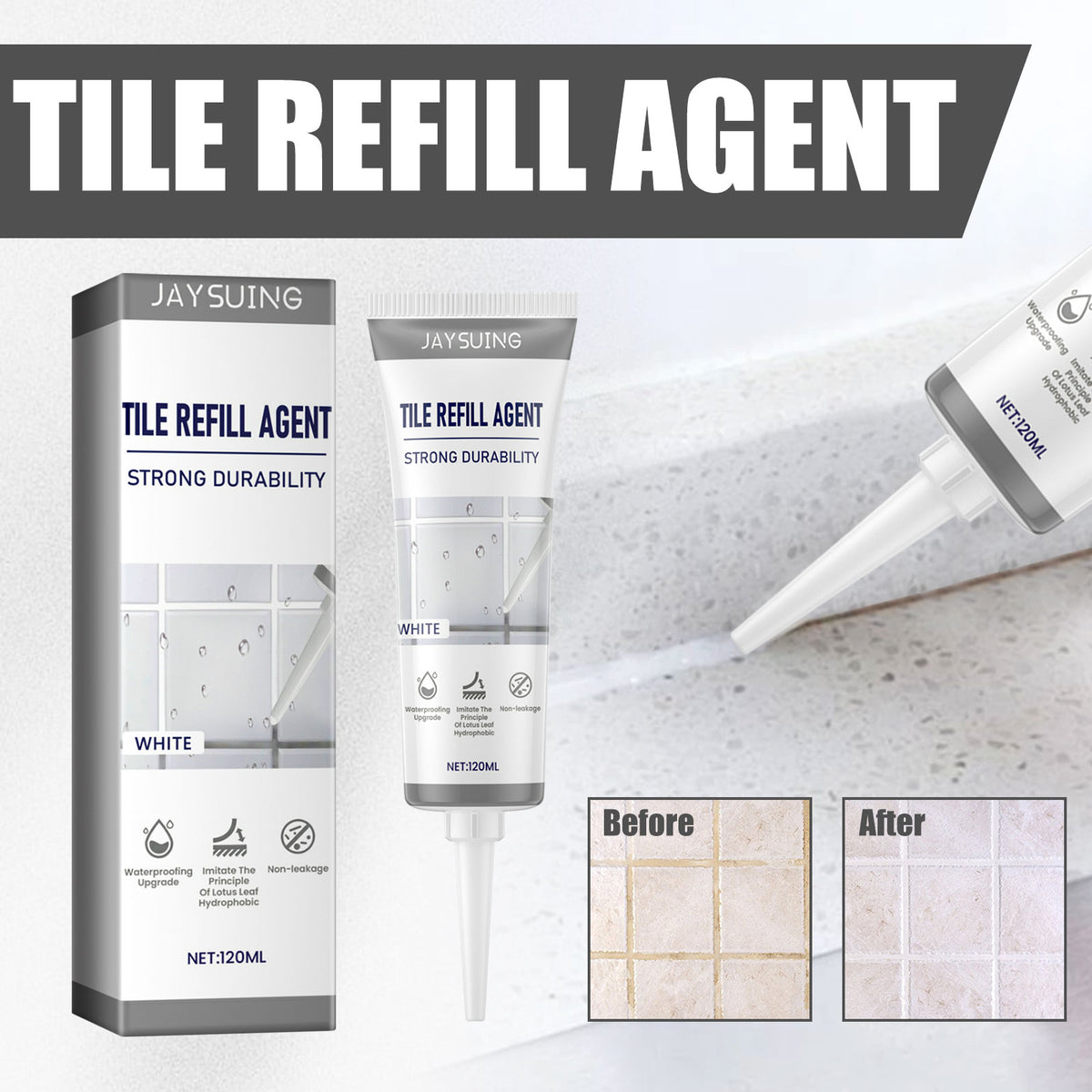 Tile Joint Sealant for Cleaner, Waterproof Kitchen Repairs
