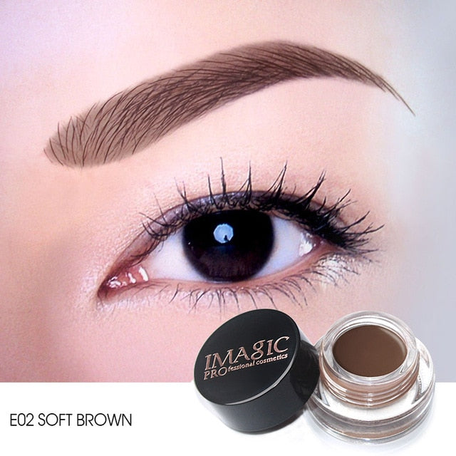 Eyebrow Gel Makeup with 6 Shades for Fuller Brows