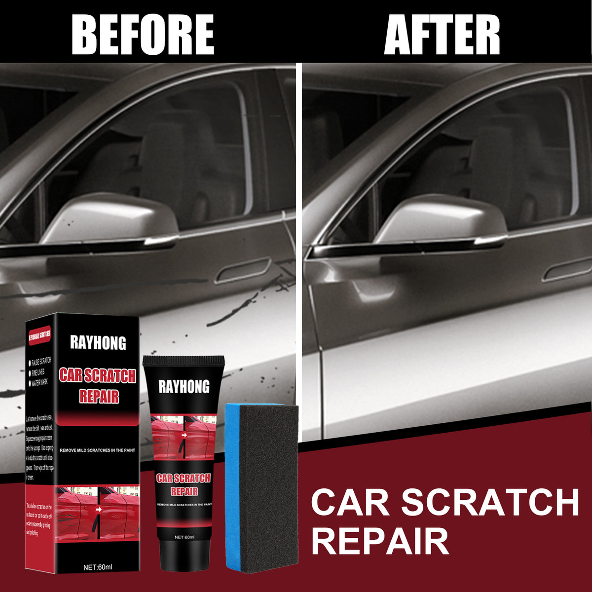 Car Scratch Repair Paste for Mild Paint Scuffs at Home