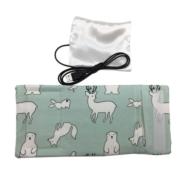 USB Baby Bottle Warmer Travel Sleeve for On-the-Go