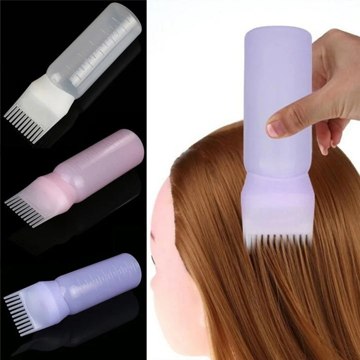 Hair Dye Applicator Bottle with Comb Tip — Mess-Free Root
