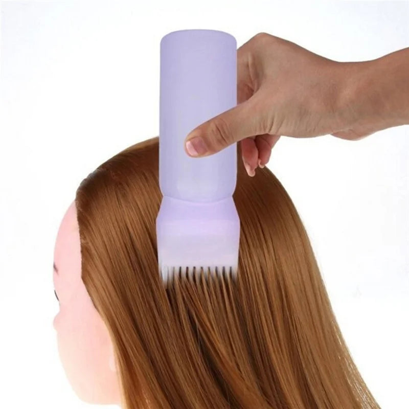 Hair Dye Applicator Bottle with Comb Tip — Mess-Free Root