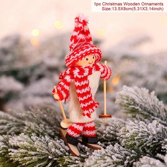 Ski Angel Christmas Ornament for Whimsical Holiday Cheer