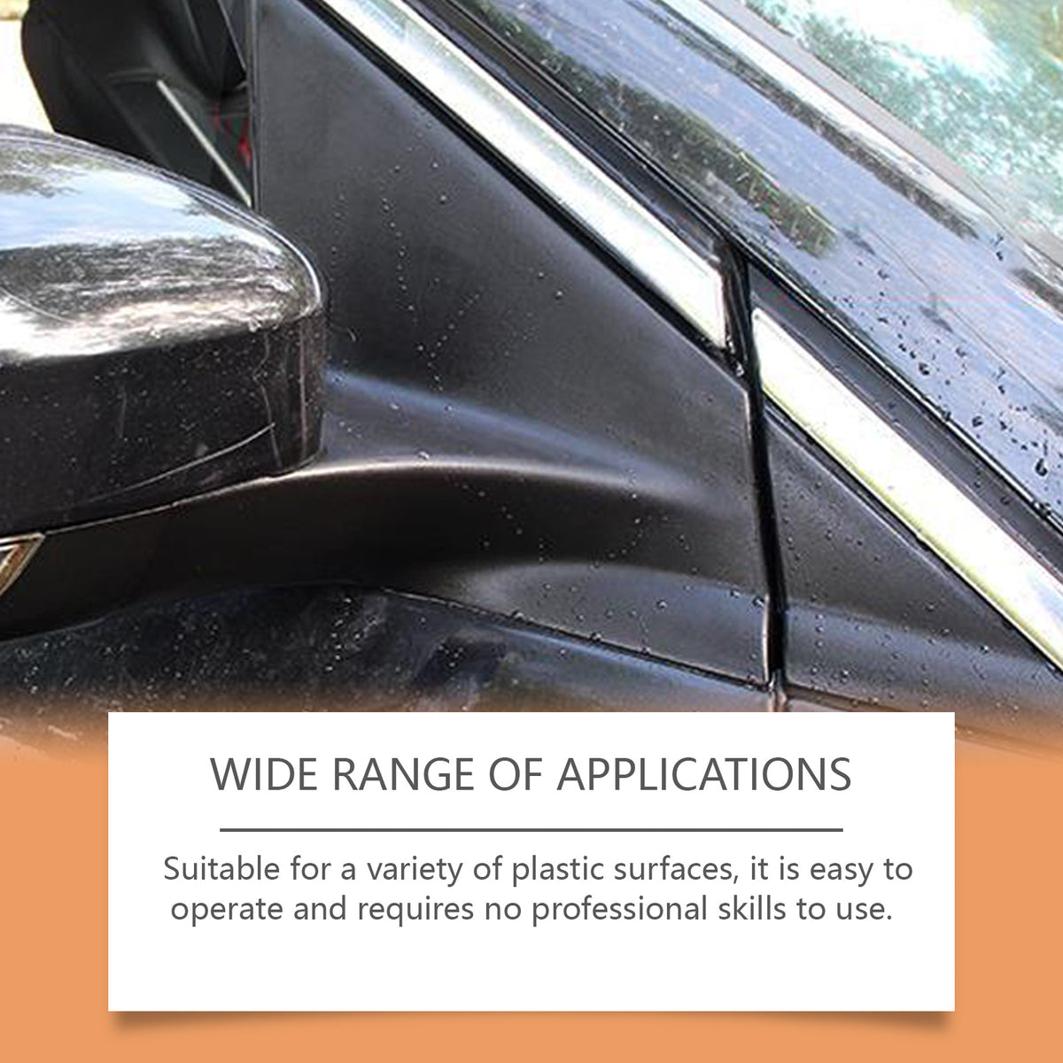 Car Plastic Restorer for Faded Black Interior & Trim