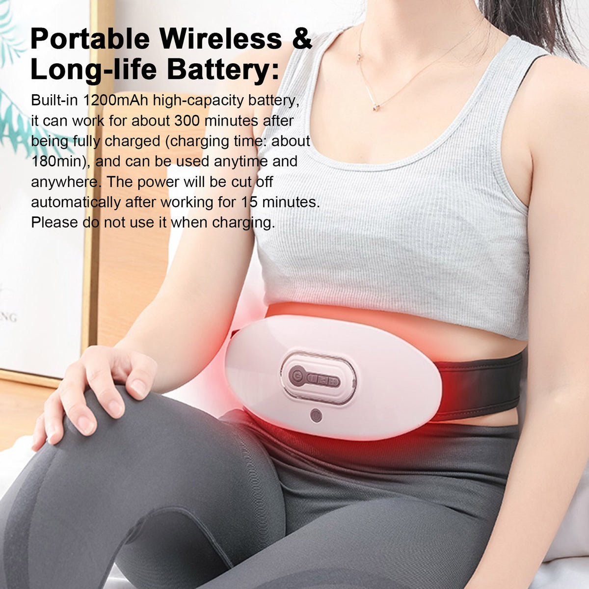 EMS Waist Massager Heating Pad — Relieves Lower Back Pain