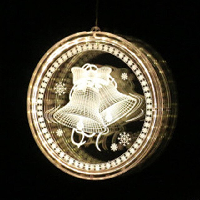 LED Christmas Window Light with Suction Cup Mount