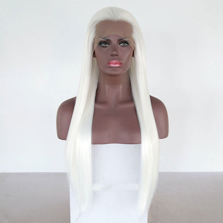 Ancient Style White Wig for Striking Hanfu Cosplay