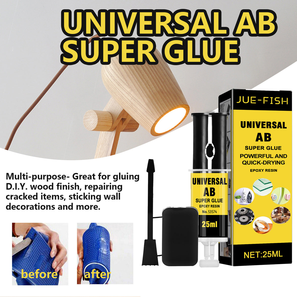 Epoxy Resin Adhesive for Waterproof Household Repairs