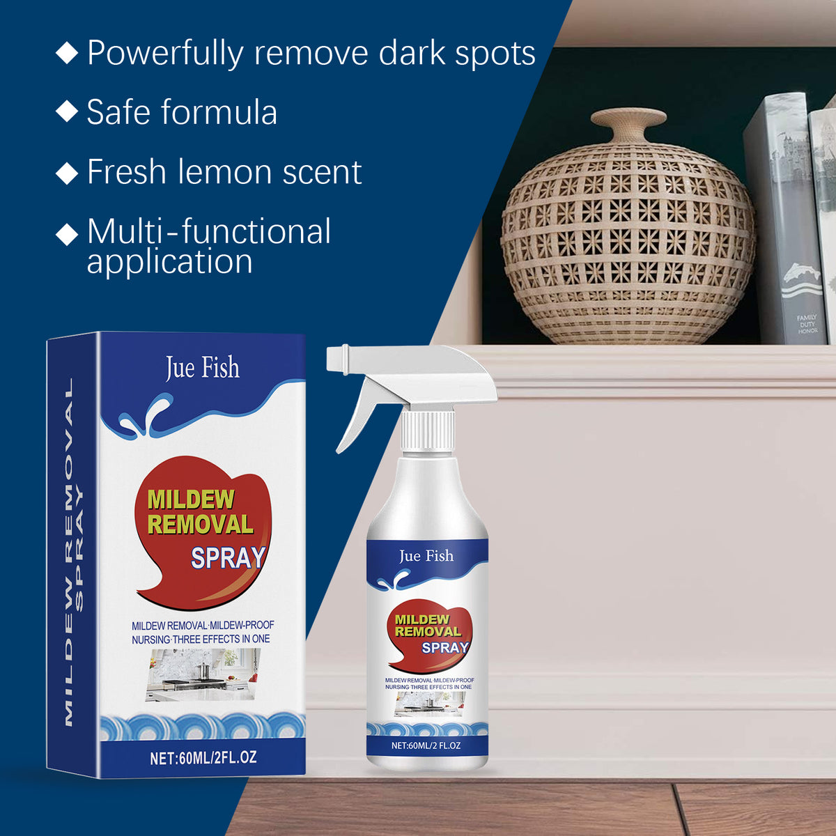 Mildew Remover Spray for Cleaner Tiles, Tubs & Seals