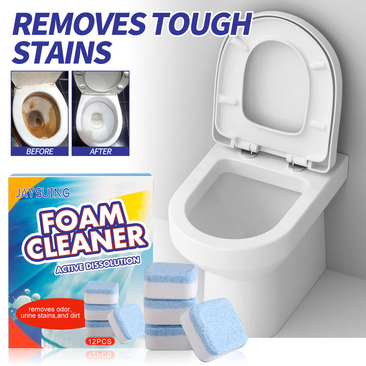 Toilet Cleaner Foam Blocks for Tough Stains & Odors