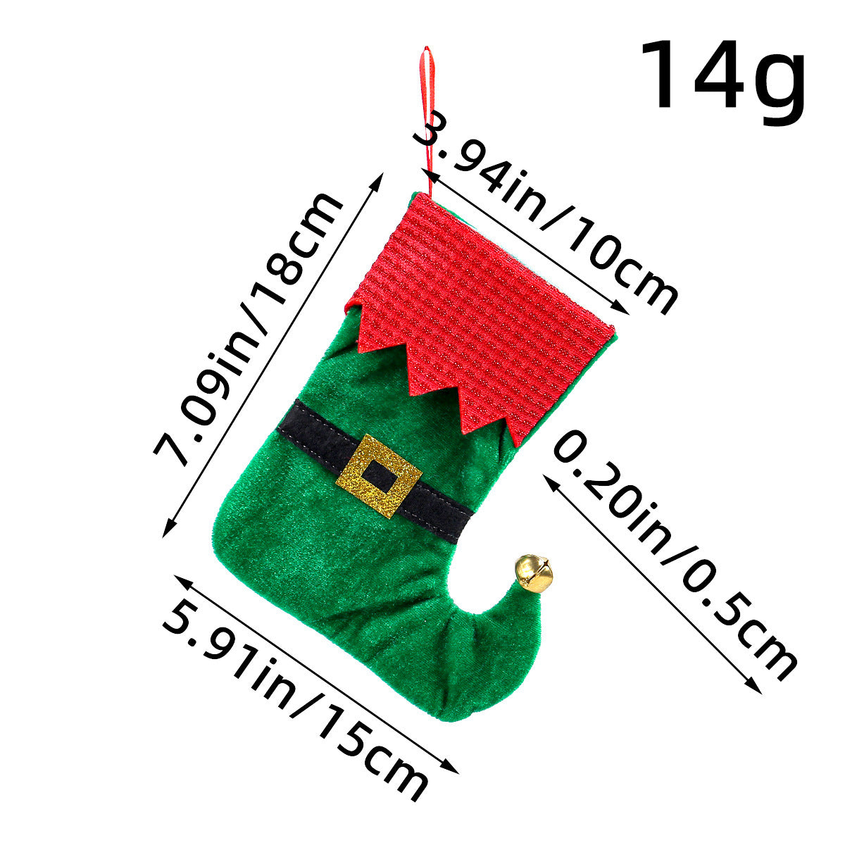 Christmas Stockings With Playful Elf & Santa Style
