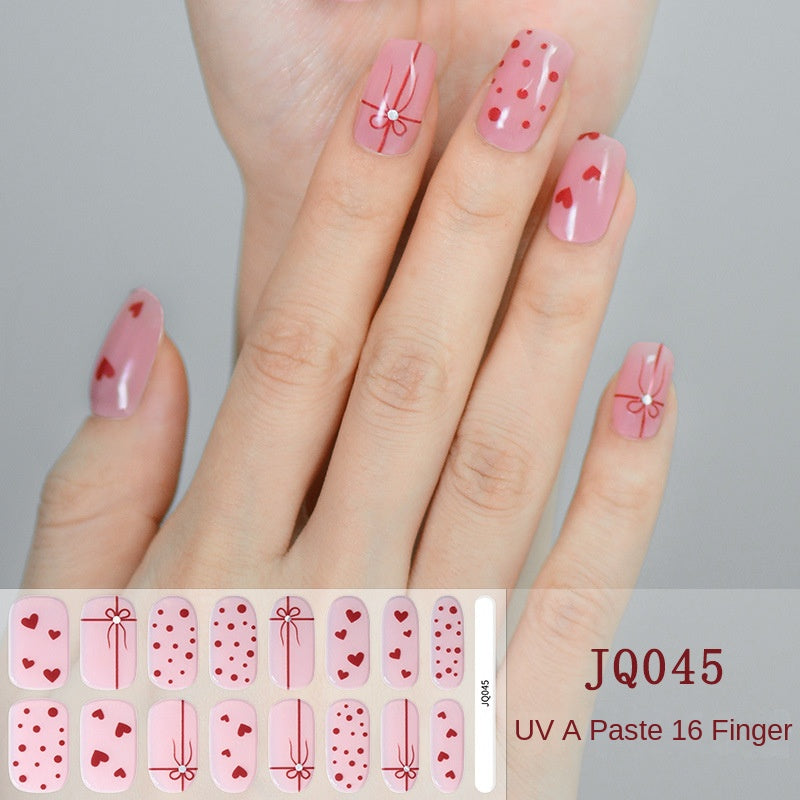 Semi-Cured UV Gel Nail Stickers — Salon Art in Seconds