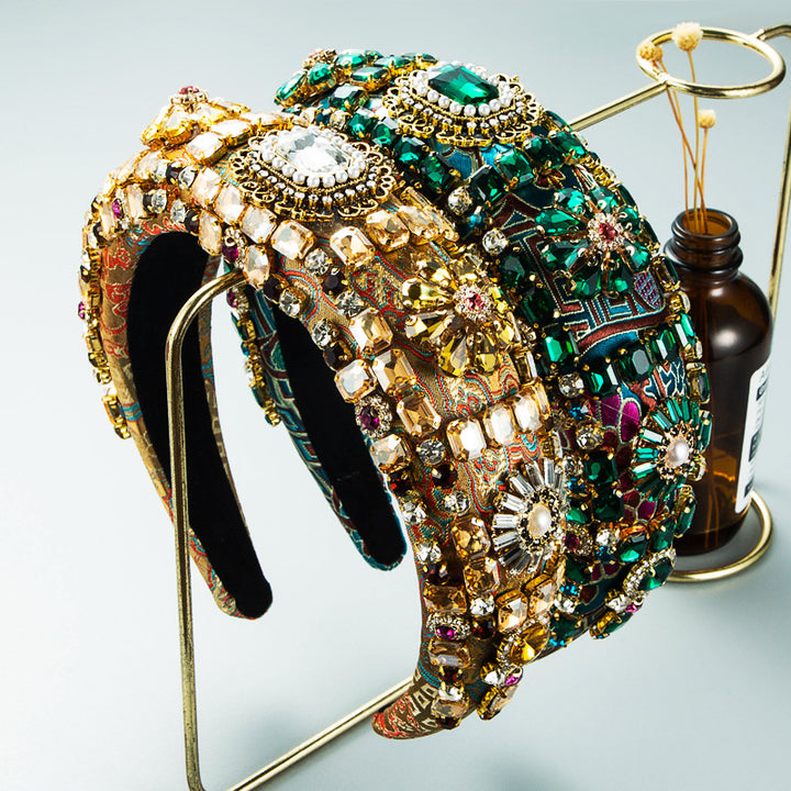 Embellished Hair Hoop for Dramatic Formal Evening Looks