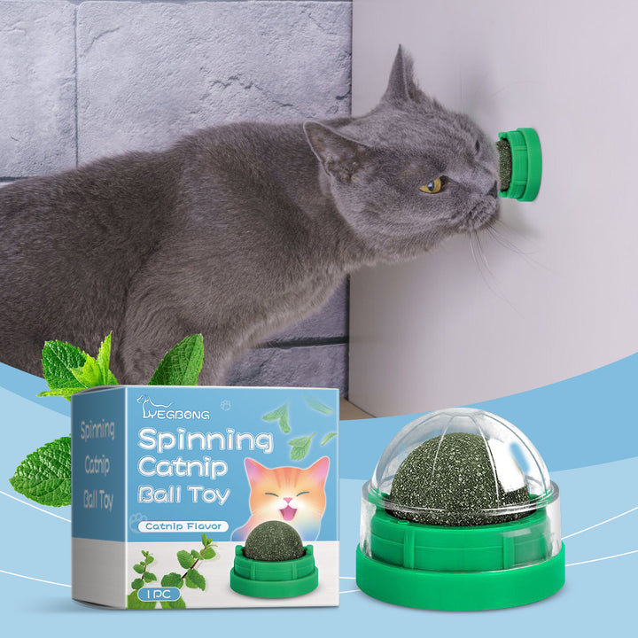 Rotating Cat Ball Toy for Fresh Breath and Active Play
