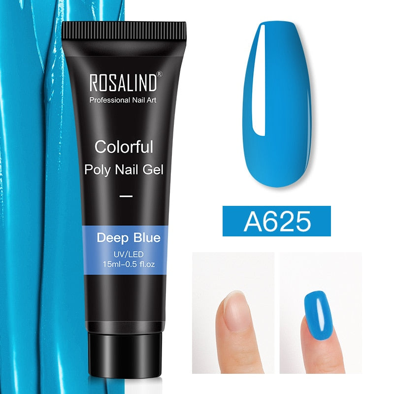 Glitter Poly Nail Gel Extensions for Salon-Style Sparkle