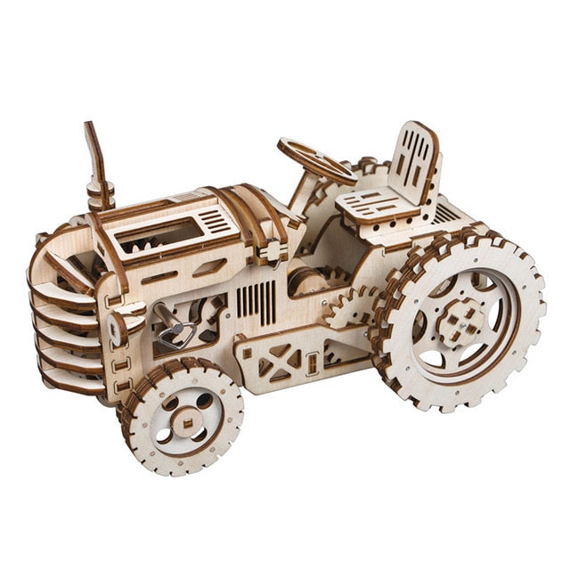 DIY Wooden Mechanical Model Kit for Screen-Free Fun