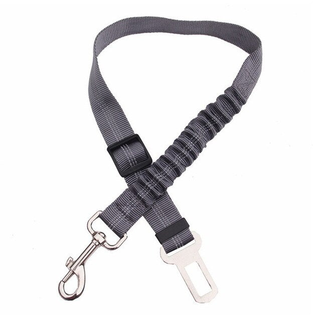 Dog Car Safety Belt with Shock-Absorbing Elastic Strap