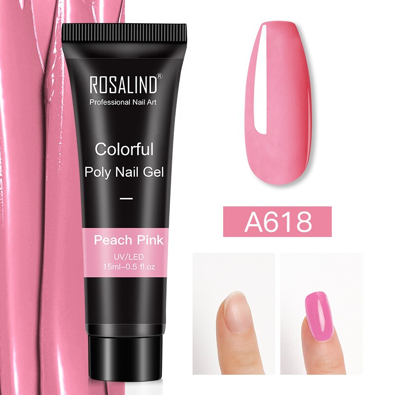 Glitter Poly Nail Gel Extensions for Salon-Style Sparkle
