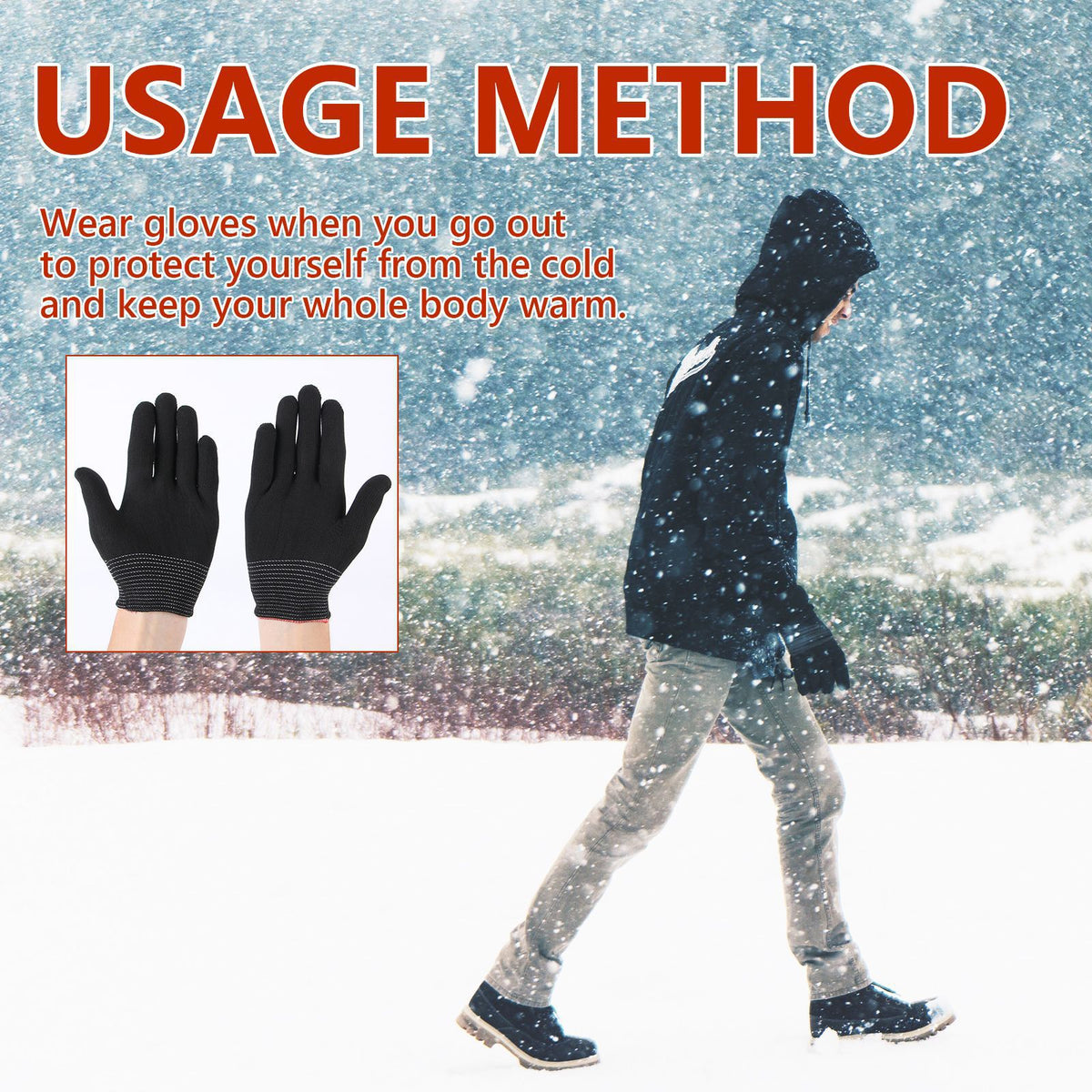 Touchscreen Winter Gloves for Warm Outdoor Comfort