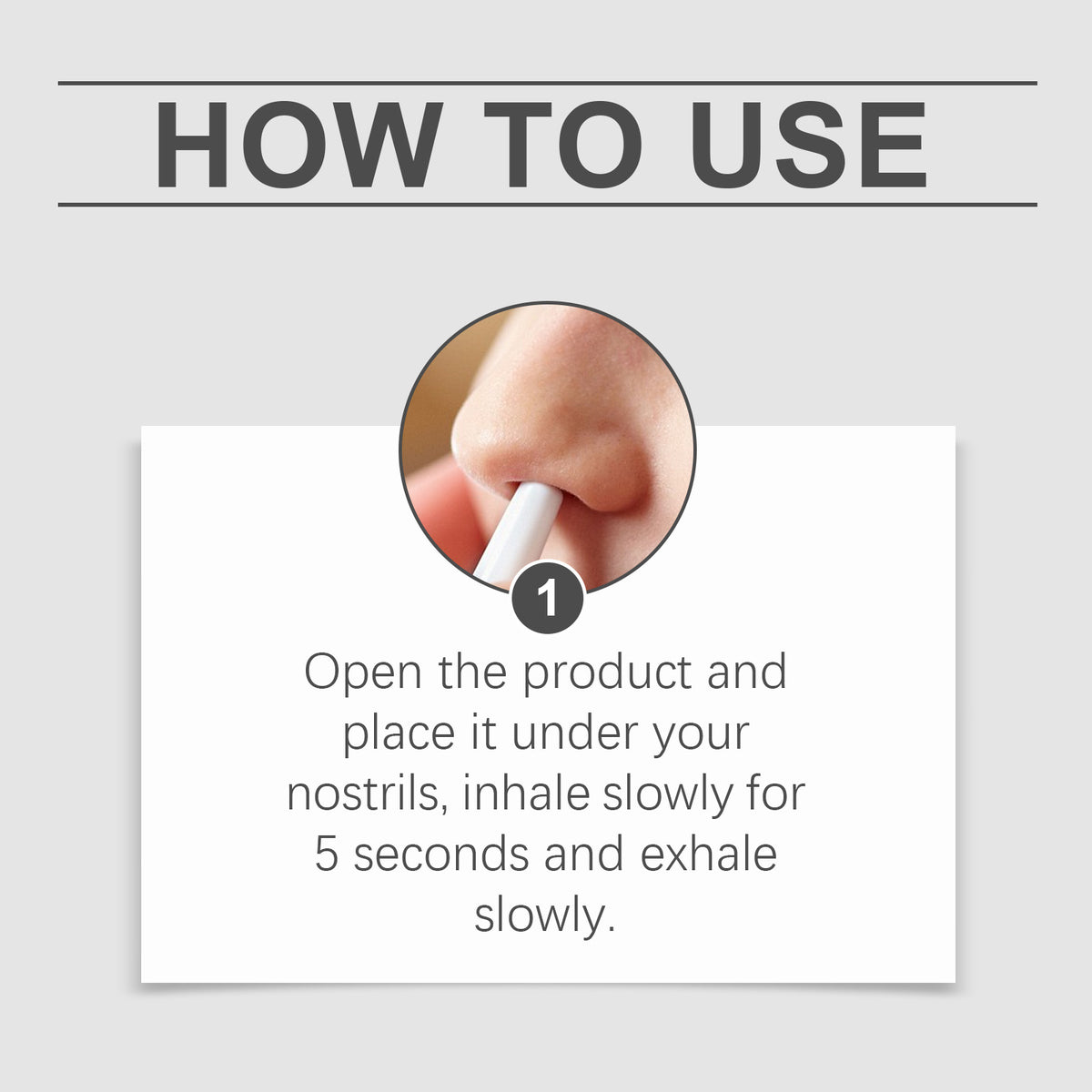 Portable Nasal Inhaler for Fresh Air and Daily Focus