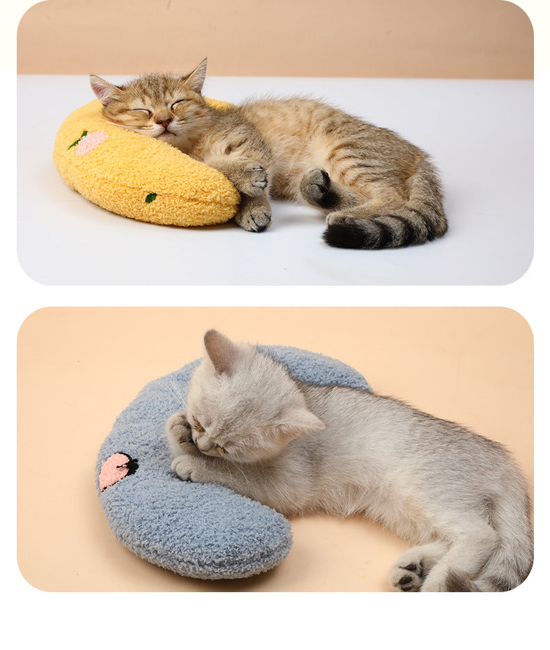 U-Shaped Pet Pillow for Cozy, Supported Daily Sleep