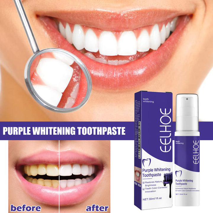 Purple Whitening Toothpaste for Brighter-Looking Teeth
