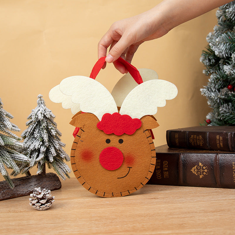 Christmas Gift Bag for Kids, Reusable Holiday Candy Bag