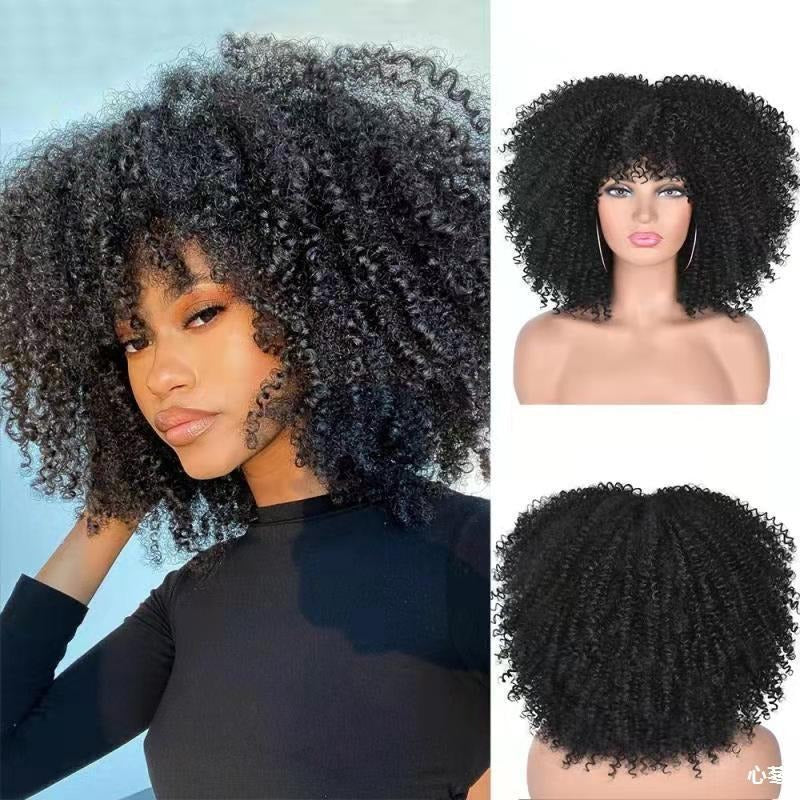 Small Curly Afro Wig for Instant Full-Volume Styling