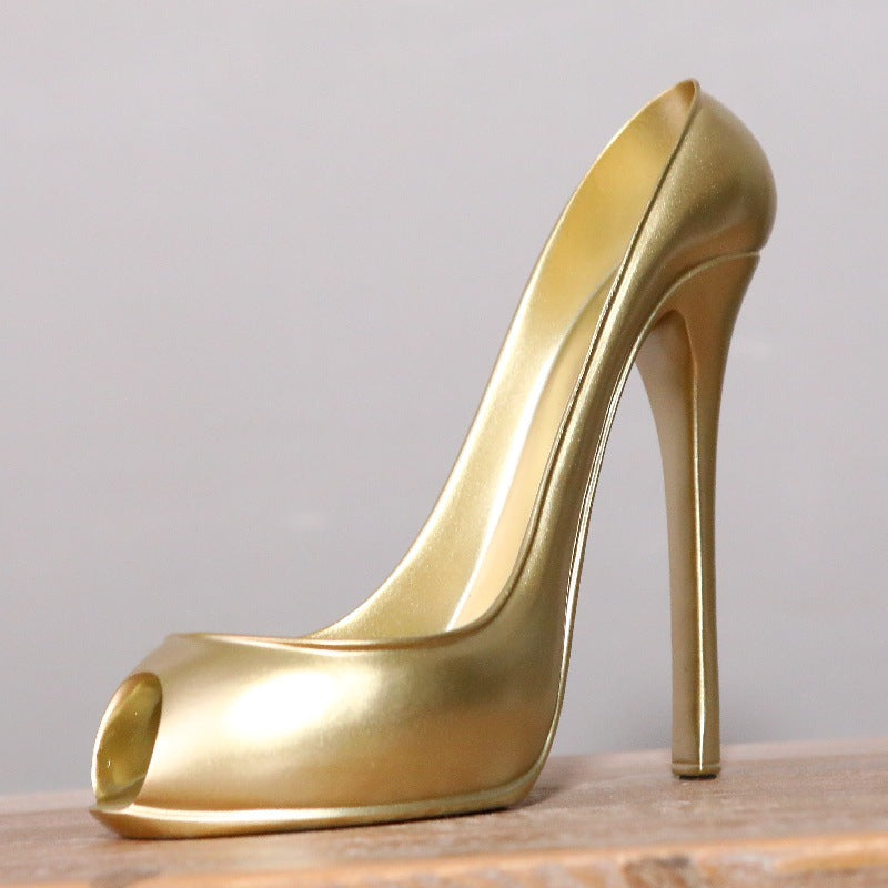High-Heel Wine Bottle Holder for Stylish Home Bars