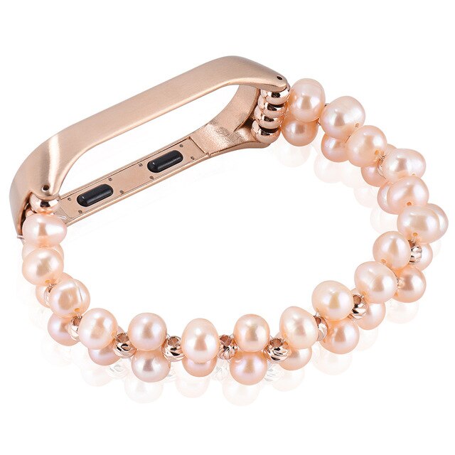 Pearl Wristband Strap for Mi Band 3 & 4 Jewelry Style
