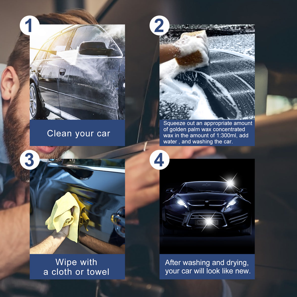 Concentrated Car Wax Coating for Stubborn Stain Removal
