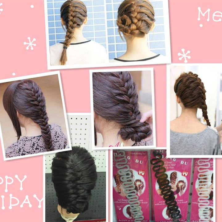 Hair Braiding Tool for Quick, Neat Buns & Twists