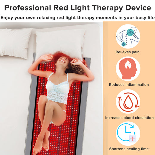 Red light therapy nursing, phototherapy mattress, pulse red