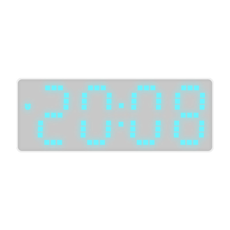 LED Alarm Clock With Mirror Display and Dual Power