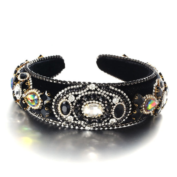 Baroque Rhinestone Headband for Vintage Glamour Looks