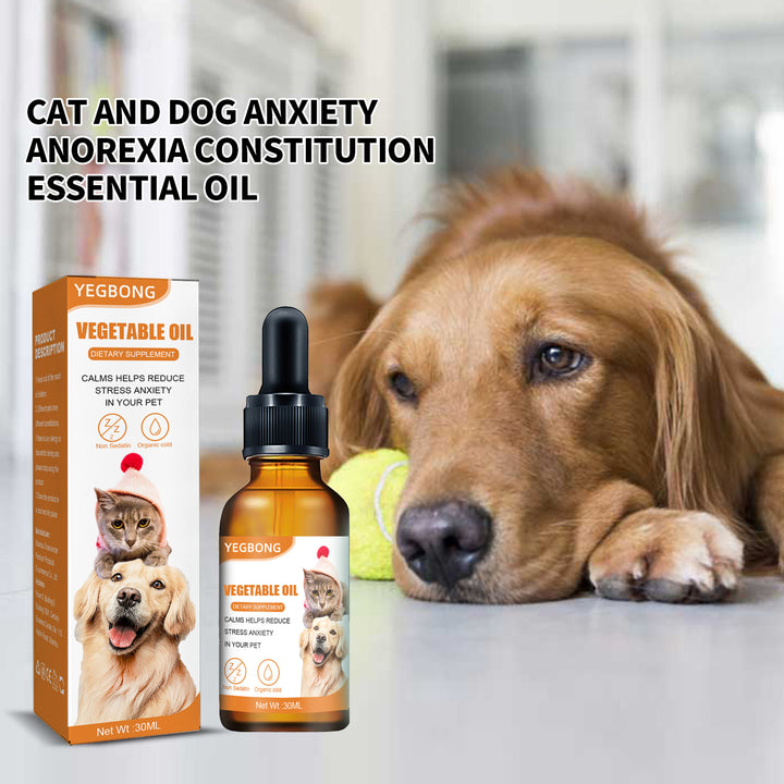 Cat & Dog Calming Oil Supplement for Stress Relief