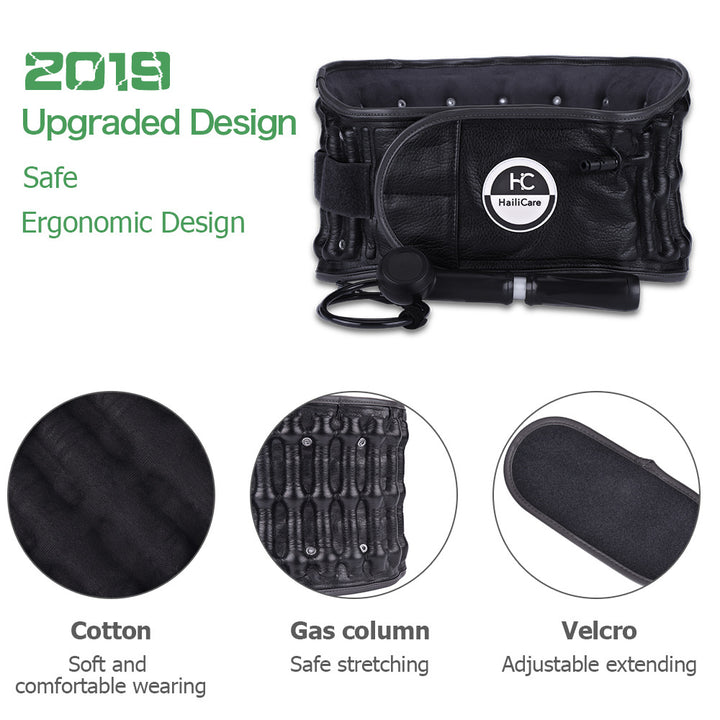 Lumbar Traction Belt — Inflatable Decompression for Back