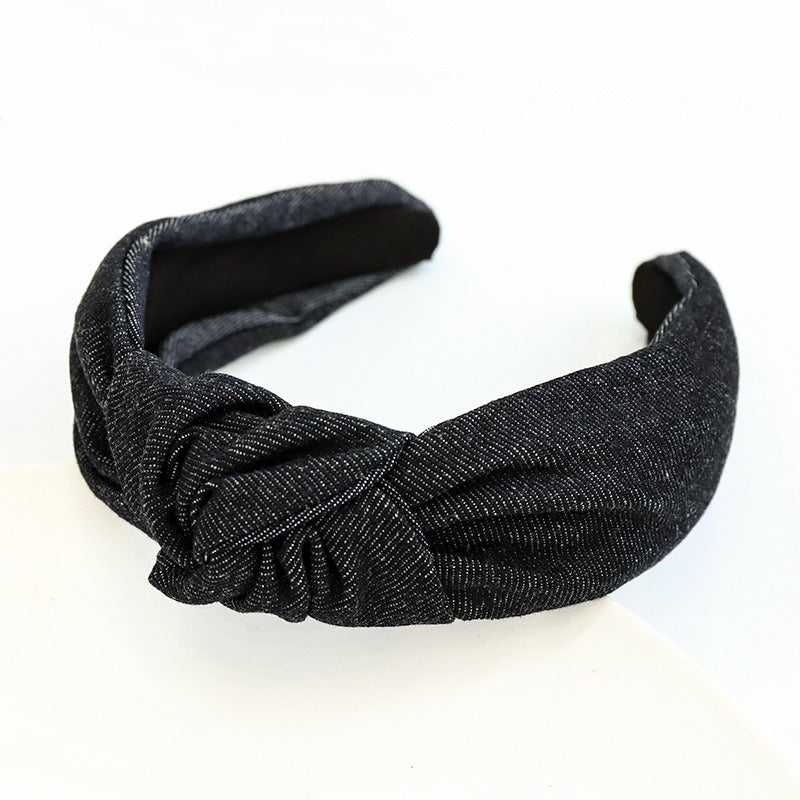 Denim Knot Headband for Effortless Everyday Styling