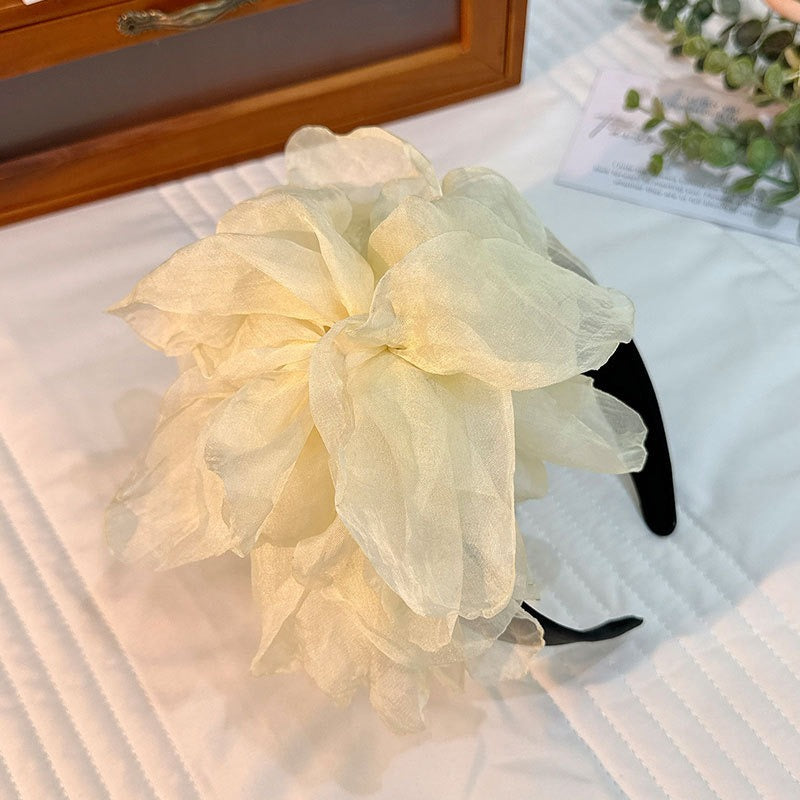 Oversized Handmade Flower Headband for Statement Style