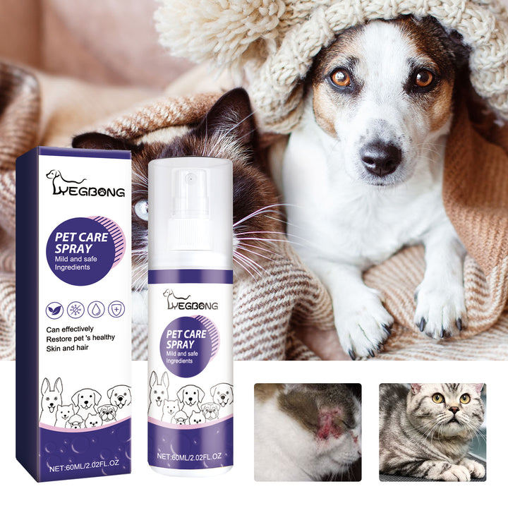 Pet Skin Care Spray for Itchy, Irritated Skin Relief