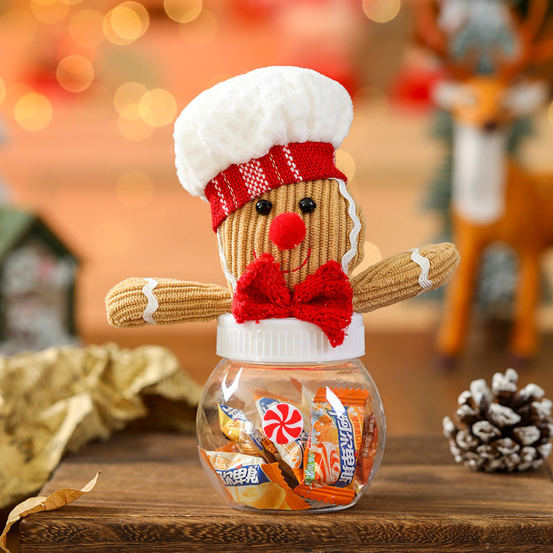 Christmas Gingerbread Candy Jar Festive Centerpiece