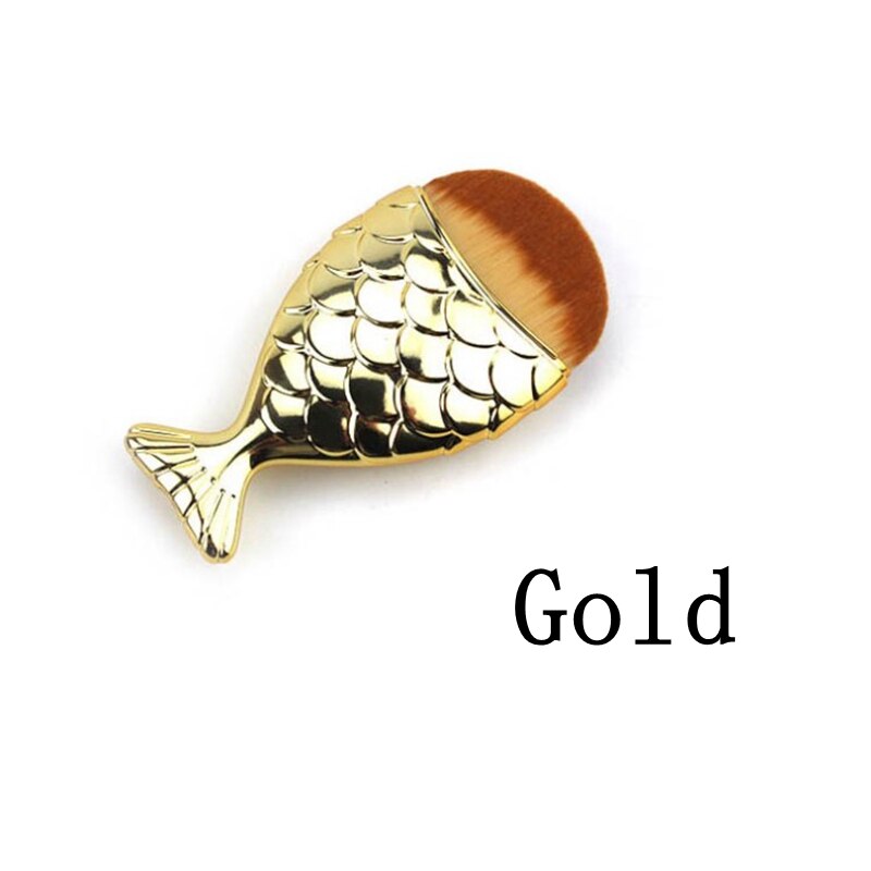 Mermaid Fish-Scale Makeup Brush — 7 Colors, Airbrushed Finish