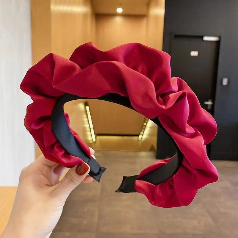 Women's Wide-Brim Headband for Dramatic Volume & Style