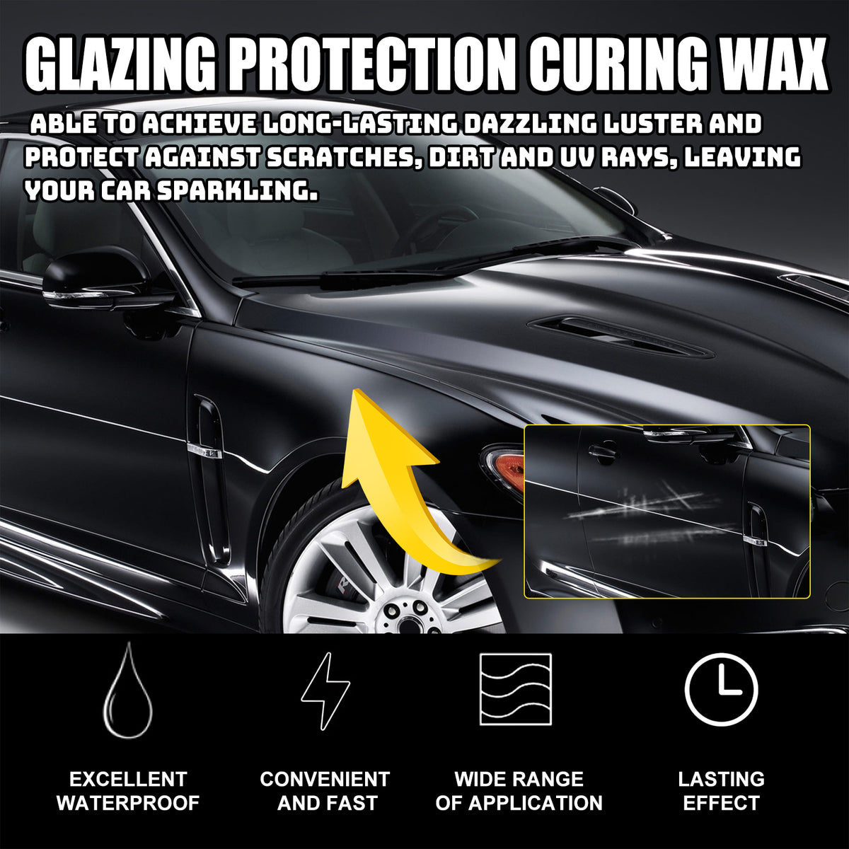 Automotive Wax Coating Set for Glossy Paint Protection