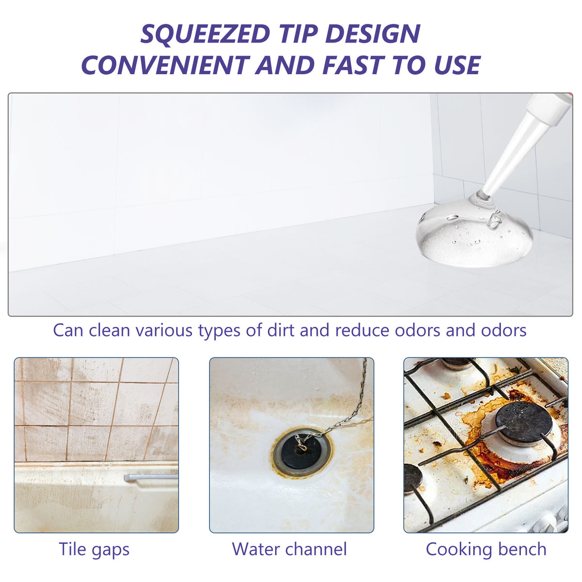 Mildew Removal Cream for Tile, Sinks, Seams & Walls