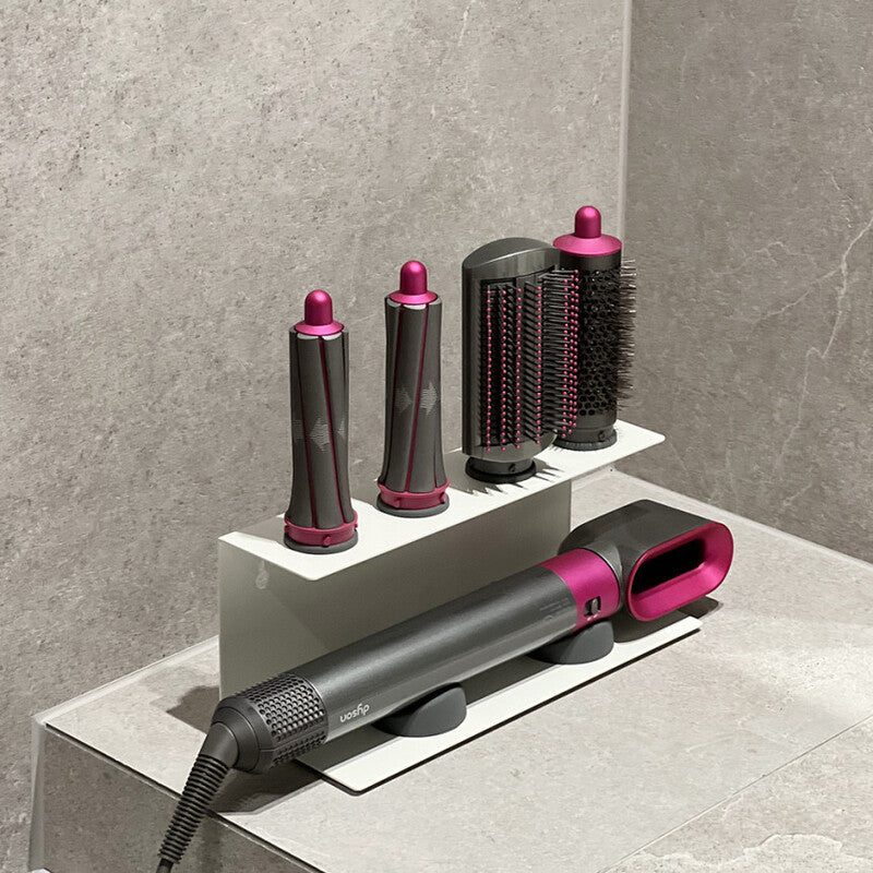 Wall Mount Hair Dryer and Straightener Holder for Bathroom
