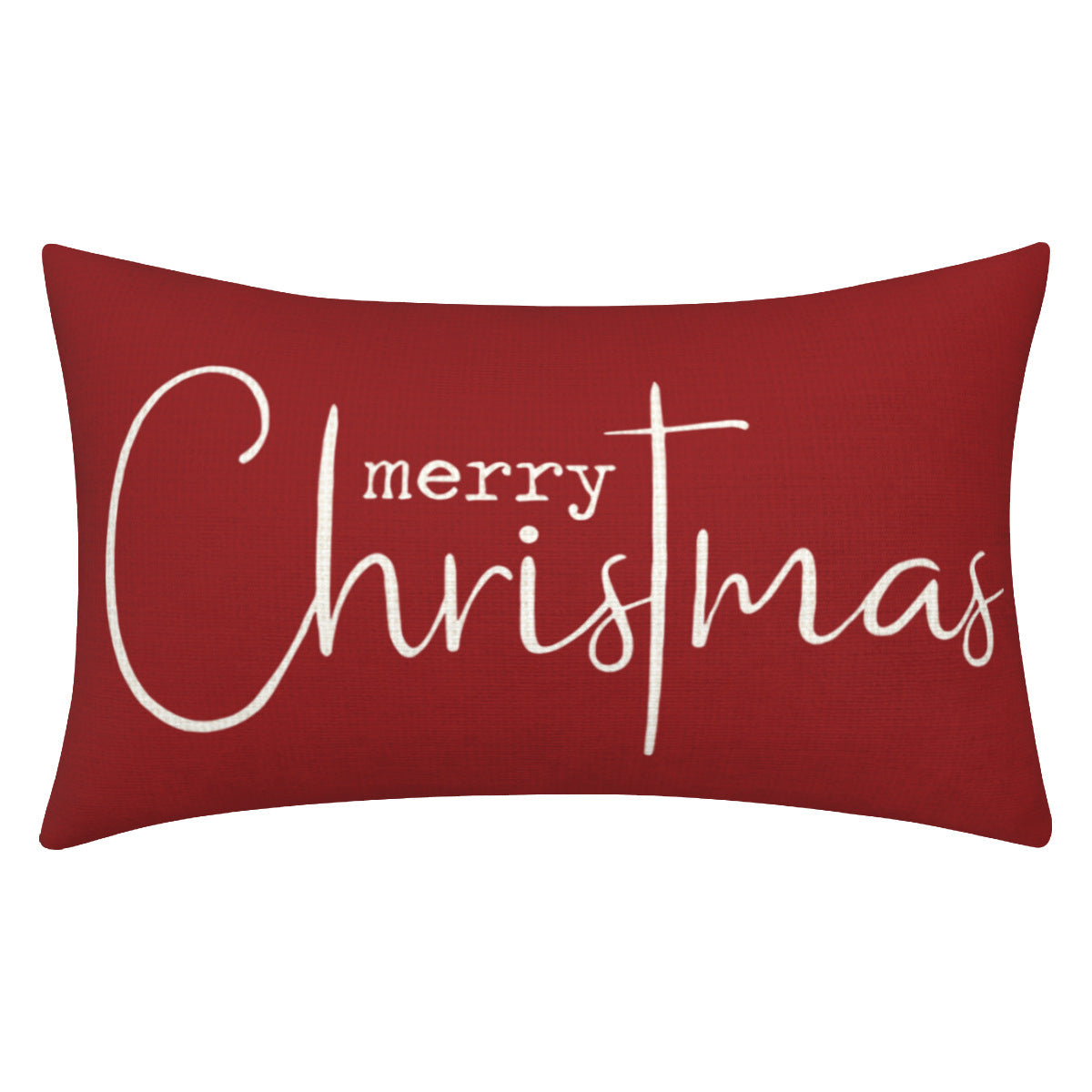 Christmas Pillow Covers Set: Red Merry Christmas Decor