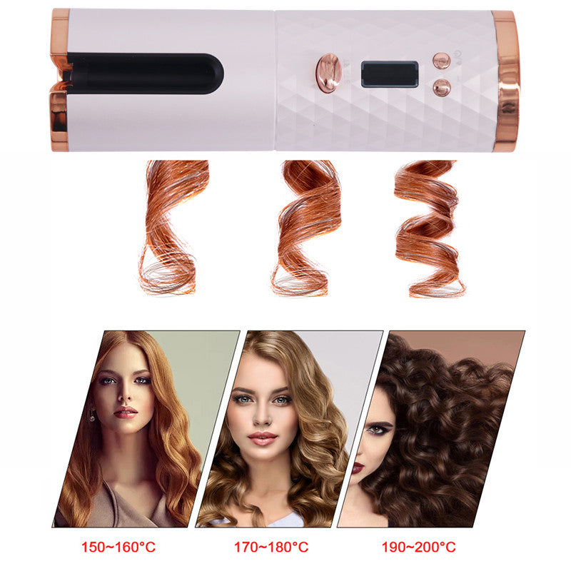 Automatic Curling Iron – Cordless Portable Hair Curler