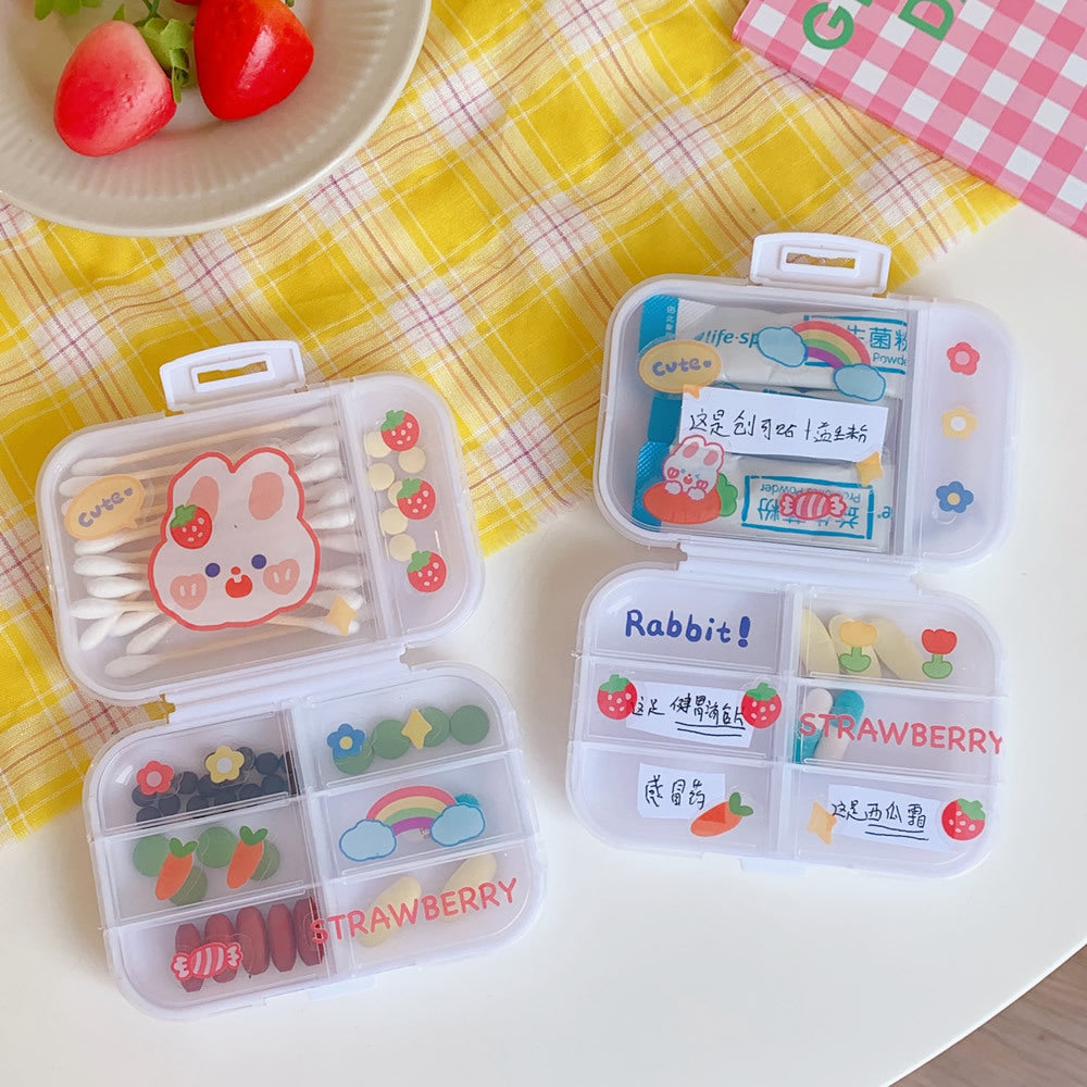 Travel Pill Organizer Case with Separate Compartments