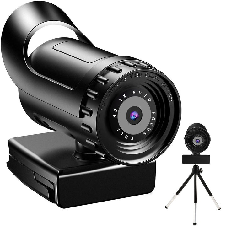 1080P Full HD Webcam with Auto Focus and Built-in Mic